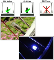 Luces LED para Llantas Tapón de Válvula con Luz para Neumático de Bicicleta Lámpara para Rueda de Moto y Bici Lámparas de Destello Accesorios Coloridos para Bicicleta de Carretera y MTB