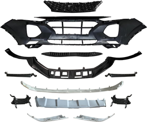 Pièces de rechange extérieures de carrosserie automobile de haute qualité, kit complet de pare-chocs avant, assemblage complet de pare-chocs pour <span class=keywords><strong>Hyundai</strong></span> <span class=keywords><strong>Santa</strong></span> <span class=keywords><strong>Fe</strong></span> 2019 2020 - Product Image 4