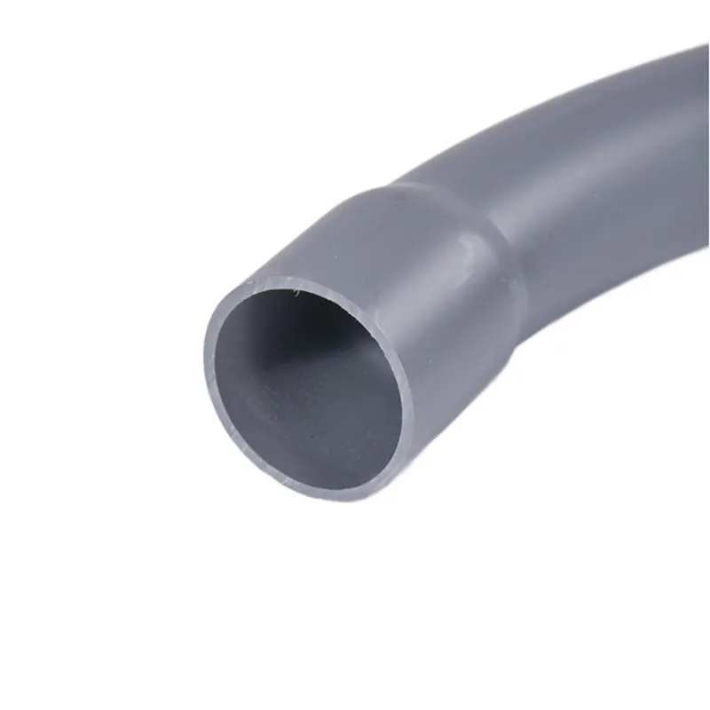 Điện PVC phụ kiện đường ống cứng nhắc 90 độ ống dẫn nhựa uốn cong khuỷu tay
