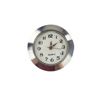 Inserciones de reloj de 27mm, accesorio de Color plateado, con bisel de Metal de China, funda de aleación para manos, para trabajos de arte, artesanías de mano