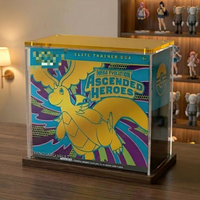 Boîte de présentation en acrylique transparente de qualité supérieure pour cartes Elite Trainer Box avec couvercle magnétique, résistante aux UV, empilable pour TCG