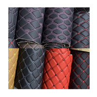 3D Quilting automobile Cuero PVC Rexine cuir synthétique Faux revêtement de voiture tissu cuir pour sièges de voiture