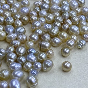 Perla del Mar del Sur de oro de 9-11mm Perla barroca de agua de mar Venta al por mayor Perla suelta de oro del mar de agua salada del Sur - Product Image 4