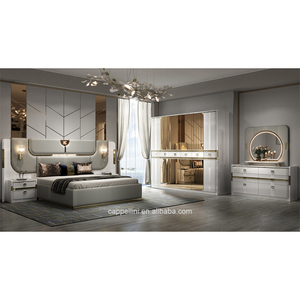 Turkish Style Luxury Wooden King Size Bedroom <strong>Sets</strong> Double Upholstered <strong>Bed</strong> Room Modern Wood Frame <strong>Full</strong> Home Bedroom Furniture <strong>Set</strong> - Product Image 2
