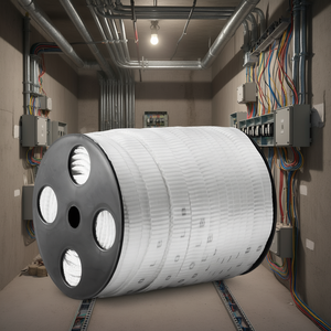 Cinta de Poliéster Blanca para Tirar de Cables, 3/4 Pulgadas x 265 Pies, Cinta de Tela para Tirar de Cables, Accesorio para Conductos - Product Image 2