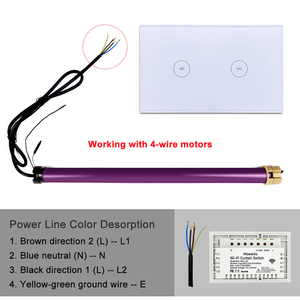 Interrupteur Zigbee intelligent à rideau/obturateur pour interrupteurs muraux électriques et intelligents sans fil au Royaume-Uni 220V avec Alexa - Product Image 3