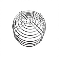 Nouvelle grille de protection de ventilateur de climatiseur Senneng en acier inoxydable 304 316 pour moteur électrique - Noir/Chrome/Rouge