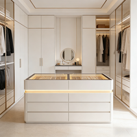 Comptoir de présentation pour centre commercial, armoire avec éclairage LED, présentoir multi-niveaux pour produits de beauté, cosmétiques, produits pour les ongles, table de maquillage