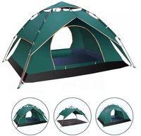 Tente de Camping pliable et automatique pour 4 personnes, Double couche, transparente, imperméable, famille, activités de plein air