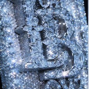 Colgante de cadena 3D con letras de moissanita VVS que pasa la prueba del diamante, estilo hip hop de lujo, colgante con nombre de diamante en forma de pera, joyería para hombre - Product Image 2