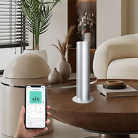 Diffuseur d'arômes à commande à distance de premier rang, design en métal texturé, diffuseur d'huiles essentielles à brume froide, purificateur d'air, machine d'aromathérapie