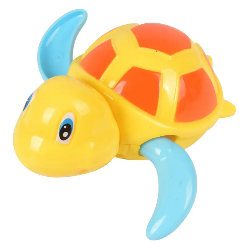 Amazon hot selling funny children baby bathroom bathing playing water turtle clockwork toys