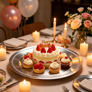 Assiette de service en métal avec motif de sapin de Noël, décoration de table pour la maison, les hôtels, les mariages, forme ronde, assiette de service pour aliments - Product Image 3