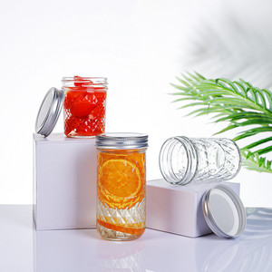 Tarros <span class=keywords><strong>de</strong></span> Cristal <span class=keywords><strong>de</strong></span> 100ml, 250ml, 300ml y 650ml con Tapa Hermética <span class=keywords><strong>de</strong></span> Aluminio para Mermelada, Jalea, <span class=keywords><strong>Miel</strong></span>, Especias y Productos Secos, 100 Unidades - Product Image 3