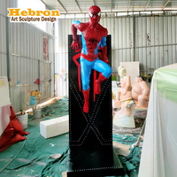 Statue en résine Spider-Man grandeur nature personnalisée, figurines d'action Spider-Man, sculpture Spider-Man, super-héros Spider-Man