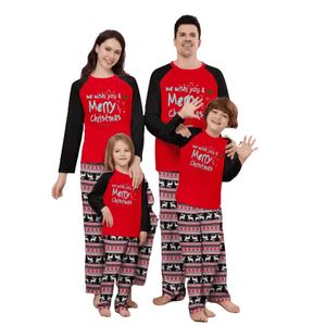 Conjunto de Pijamas Navideños para Mujer, Estampado de Feliz <span class=keywords><strong>Navidad</strong></span>, Dos Piezas, Traje de <span class=keywords><strong>Pareja</strong></span> para Madre e Hija - Product Image 1