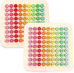 Nouveau Jouet Éducatif 3-en-1 en Bois : Tableau de Multiplication Cylindrique Coloré, Écologique et Non Toxique pour l'Apprentissage des Mathématiques (3 ans et plus) - Product Image 1