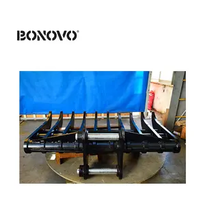 BONOVO可定制的工厂价格全新的陆地挖掘机耙子清耙斗耙用于1-100吨挖掘机