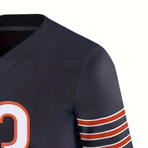 Custom Team Name Sublimation Printed Quick Dry Breathable <b>Mesh</b> Unisex Adult <b>Short</b> Sleeve Plus Size American Football Apparel - Product Image 6