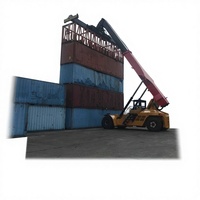 Reach Stacker Conteneurisé Diesel SRSC45H1 45T avec Déplaceur Latéral Hydraulique/Électrique, Mât Monophasé, Pneus Pneumatiques