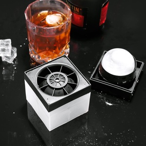 Easy Release Whiskey <b>Ice</b> Ball <b>Maker</b> Large Sphere <b>Ice</b> Cube Tray Mold Reusable Silicone <b>Ice</b> Ball Mold - Product Image 1