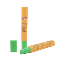 Tube Pompe Airless Transparent Personnalisé 10ml 15ml 20ml pour Emballage Cosmétique – Tubes PE pour Fond de Teint Liquide, Crème BB, Lotion Écran