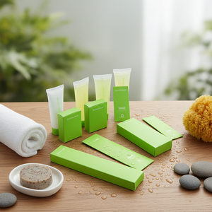 Set di Articoli da Toilette Monouso per <span class=keywords><strong>Hotel</strong></span>, Kit Personalizzato con Logo, Set Idratante con Shampoo, Spazzolino e Sapone, Set di Forniture Alberghiere - Product Image 1