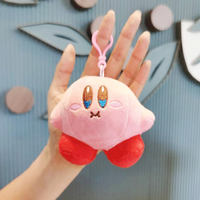 Vente en gros Pendentif en peluche Kirby mignon et créatif Porte-clés étoile en forme de carte Sac Porte-clés de décoration suspendue
