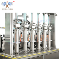 Bespacker Remplisseuse pneumatique GT6T-1000 Réglage automatique pour remplissage de bouteilles de crème liquide en pâte pour eau et huile