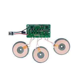 2019 Best Selling 3 coils 10W wireless charging PCBA Module for dual device at factory