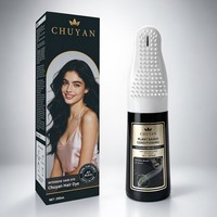 Crème colorante capillaire permanente à base de plantes, noire comme du charbon de bois, OEM, avec applicateur peigne, couvre les cheveux gris à 100%