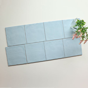 Piastrelle in ceramica lucida moderna smaltata <span class=keywords><strong>blu</strong></span> <span class=keywords><strong>oceano</strong></span>, design innovativo, 150*150 mm, per pareti e pavimenti. - Product Image 2