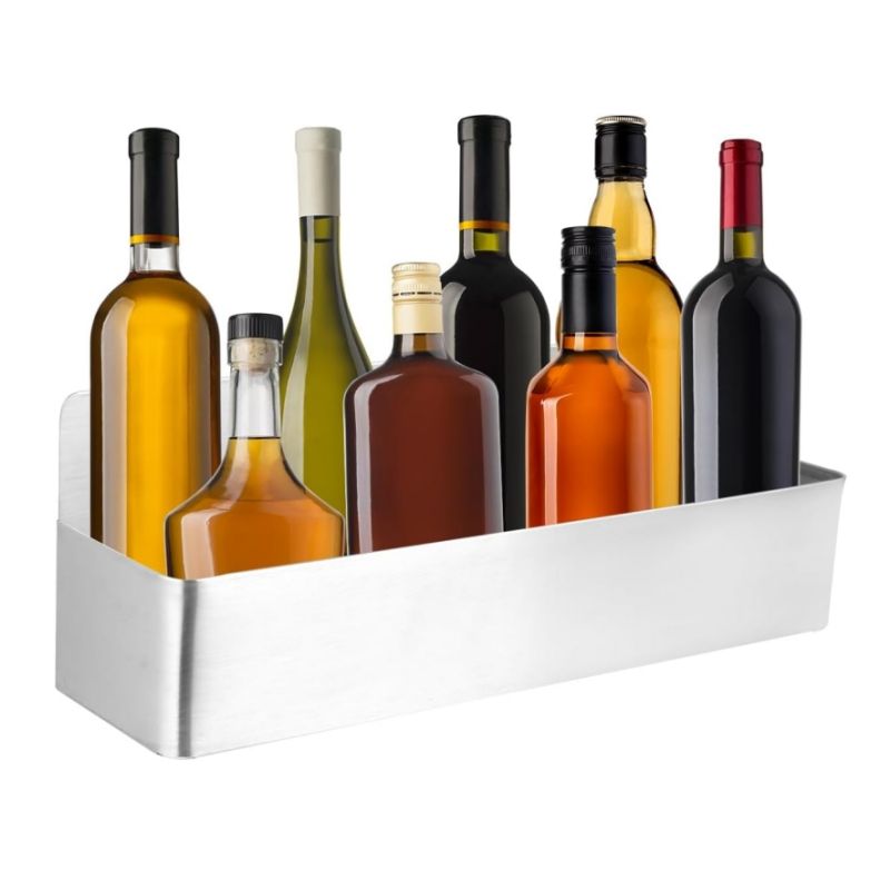Stainless Steel Speed Rail - Modern Liquor Rack Solution