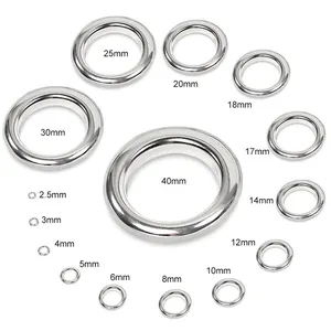 wholesale custom window curtain accessories 40MM 50MM 60MM stainless steel big metal grommet eyelet ring