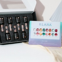 KLANA Kit de vernis gel œil de chat aux couleurs riches, gel magnétique pour nail art, pour salon et DIY, vernis gel UV LED à retirer par trempage, 8 couleurs au total