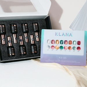 KLANA - Juego de Esmalte de Uñas en Gel con Efecto Ojo de Gato en Colores Intensos, Esmalte de Uñas Magnético para Salón y Uso Personal, Secado con Lámpara UV LED, 8 Colores en Total - Product Image 2