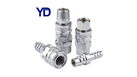 Accouplement hydraulique haute pression KZE-B 700BAR Verrouillage de filetage de tuyau ou de vanne à boisseau sphérique Coupleur hydraulique à dégagement rapide