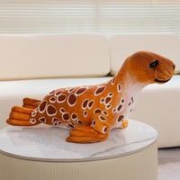 Oreiller en peluche avec sceau de dessin animé personnalisé OEM, poupée en peluche lion de mer pour la décoration intérieure, souvenir d'aquarium et cadeau pour enfants