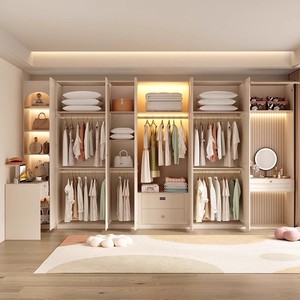 Tùy Chỉnh Chi Phí Thấp Modular Quần Áo Tủ Quần Áo Tủ Gỗ Tủ Quần Áo Với Cửa Kính & Ngăn Kéo Cho Hiện Đại Nhà Khách Sạn Đồ Nội Thất Phòng Ngủ - Product Image 6