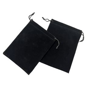 Pochette en velours noir personnalisée pour appareil photo, petite pochette écologique pour parfum, sac à cordon pour cosmétiques - Product Image 5