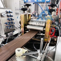 Panneau de clôture de terrasse de panneau de mur extérieur de PE WPC faisant la machine avec l'extrudeuse de plancher de pont composé en bois et en plastique de PVC prix d'usine