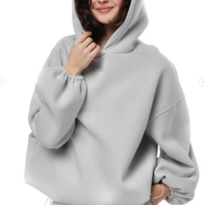 Manufacturer Custom Logo Street <b>Drop</b> Shoulder Pullover Hoodie Double Pocket Loose Jogger 100% Cotton <b>Acid</b> Wash Women Tracksuit - Product Image 2