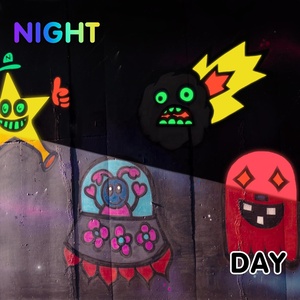 10 pièces 22ml lueur dans le noir peinture Fluorescent néon couleurs lueur acrylique peintures étanche <span class=keywords><strong>Blacknight</strong></span> peinture pour Halloween décor - Product Image 6