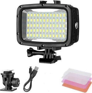 Ultra Bright 40M Waterproof LED High Power 1800LM Flash Light For Gopro Canon DSLR Cameras Fill Lamp Diving Video Lights