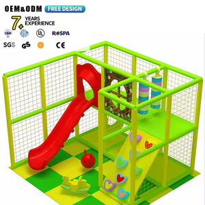 Equipo de Juegos Infantiles para Interiores con Recubrimiento de PVC, con Túnel Suave para Gatear y Temática de Jungla para Parques de Juegos Interiores - Product Image 1