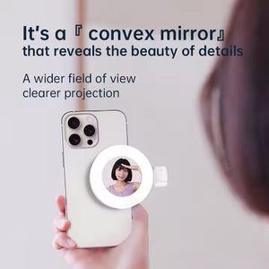 Fotografía de teléfono móvil Transmisión en vivo Belleza Luz de relleno Portátil Mini <span class=keywords><strong>Moonlight</strong></span> Espejo Circular LED Luz de bolsillo con clip - Product Image 4
