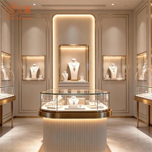 Espositori per Gioielli di Lusso Personalizzati, Curvi, a Parete e Laterali. Completamente Personalizzabile per Boutique e Gioiellerie. - Product Image 2
