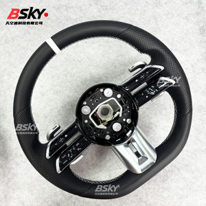 Volant en cuir cousu à la main sur mesure, adapté aux Mercedes Benz <span class=keywords><strong>W204</strong></span> W205 <span class=keywords><strong>AMG</strong></span> W212 W213 W447 W463 GLC GLA - Product Image 6