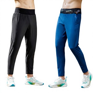 Pantalon de jogging décontracté pour homme, séchage rapide, imperméable, respirant, anti-boulochage, en polyester, coupe ajustée, personnalisable pour l'entraînement - Product Image 1