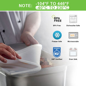 Tapa de silicona multifuncional para alimentos, adecuada para cocinas, hoteles, restaurantes, bares y almacenamiento comercial de alimentos. - Product Image 2